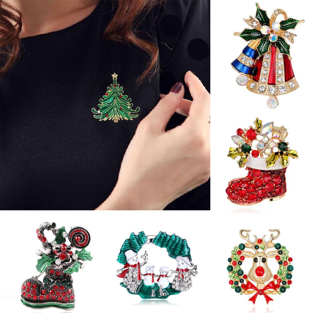 JARRED Trâm Cài Áo Hình Ông Già Noel Tuần Lộc Giáng Sinh Dễ Thương