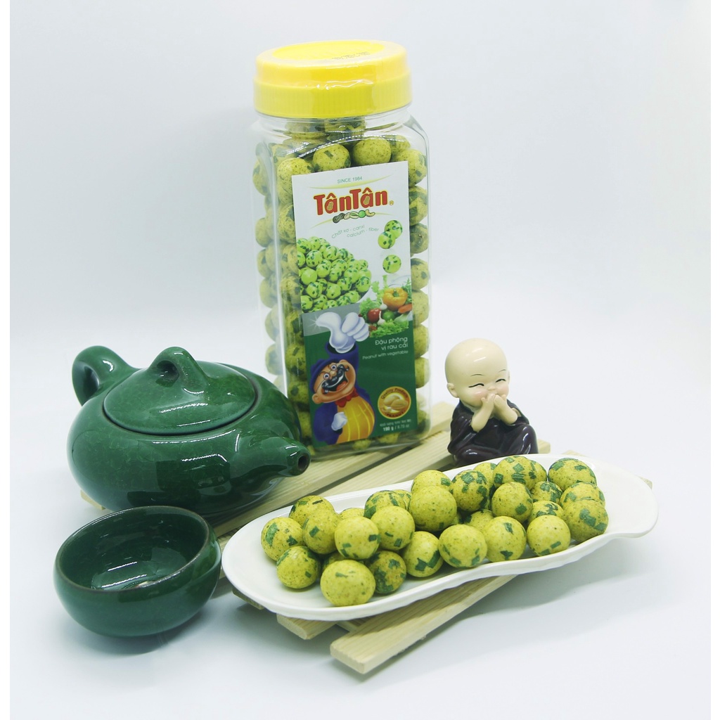 Combo 2 Hũ Đậu Phộng Vị Rau Cải Tân Tân 190g