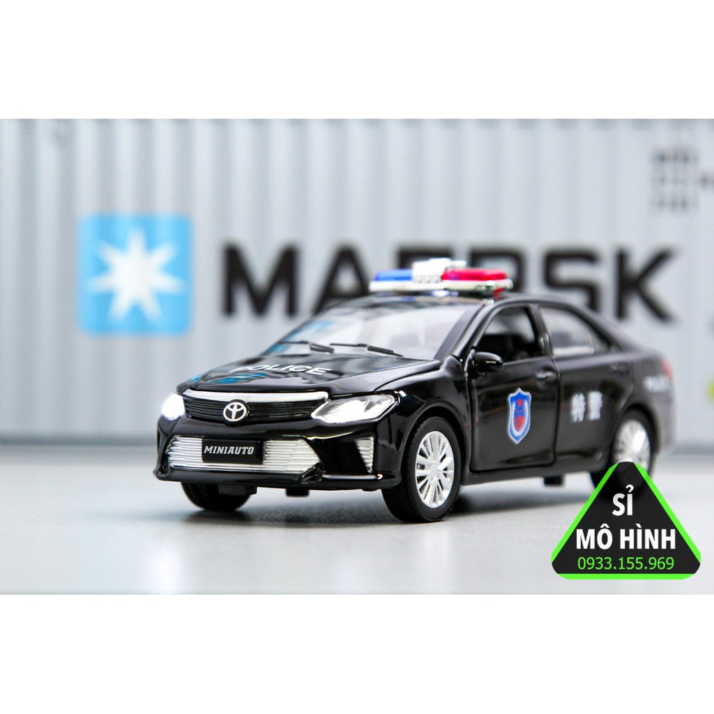 [ Sỉ Mô Hình ] Xe cảnh sát mô hình Toyota Camry Police 1:32