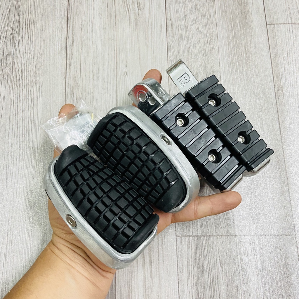 COMBO CẶP GÁC CHÂN TRƯỚC KIỂU CUB VÀ CẶP GÁC CHÂN SAU ĐỘC ĐÁO GẮN CÁC DÒNG XE SỐ