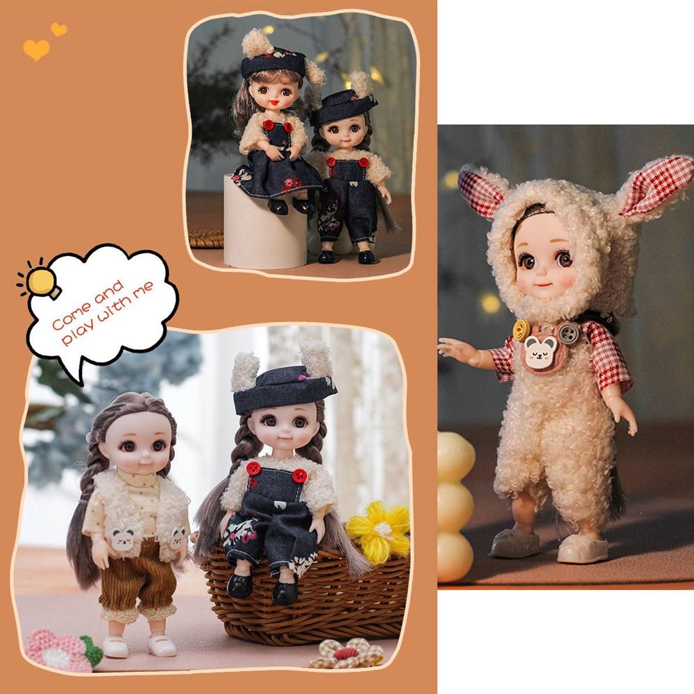 Set quần áo thời trang cho búp bê Gsc tỷ lệ 1/12 16~17cm Bjd Molly 37 mẫu tùy chọn Obitsu 11 Ob11