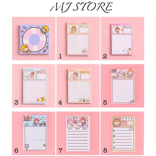 Giấy note bé gái 50/100 tờ - Sticky note - mjstore