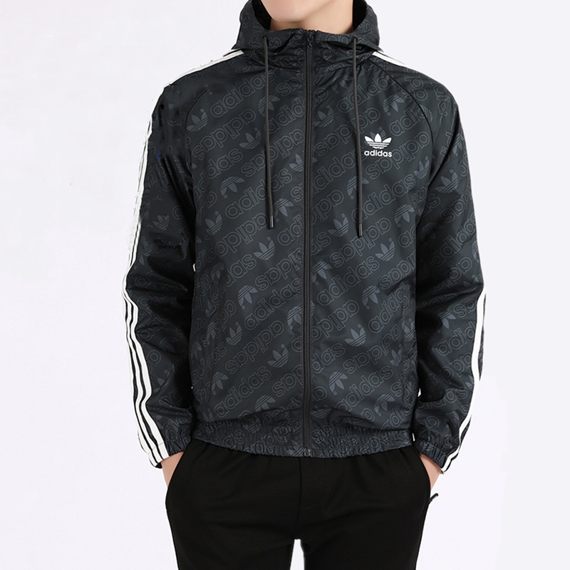 Áo Khoác Chống Gió Adidas Có Khóa Kéo Chống Thấm Nước Cho Nam
