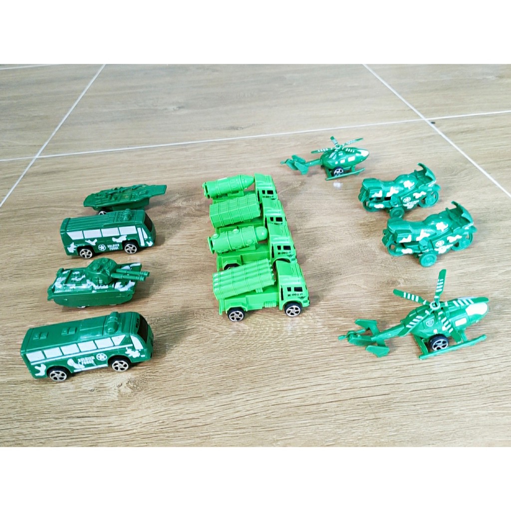 Set 12 mô hình đồ chơi mini cho bé Siêu xe, Ô tô, Phi cơ