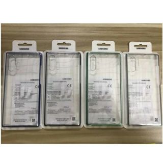 Ốp lưng Clear Cover Samsung Note 10/ Note 10 5G /note 10 plus lưng trong cứng viền màu ( Hàng hãng )