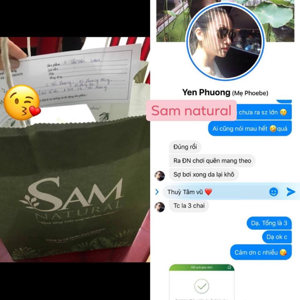 Sam Natural - Sữa tắm tinh chất tràm trà chống cảm