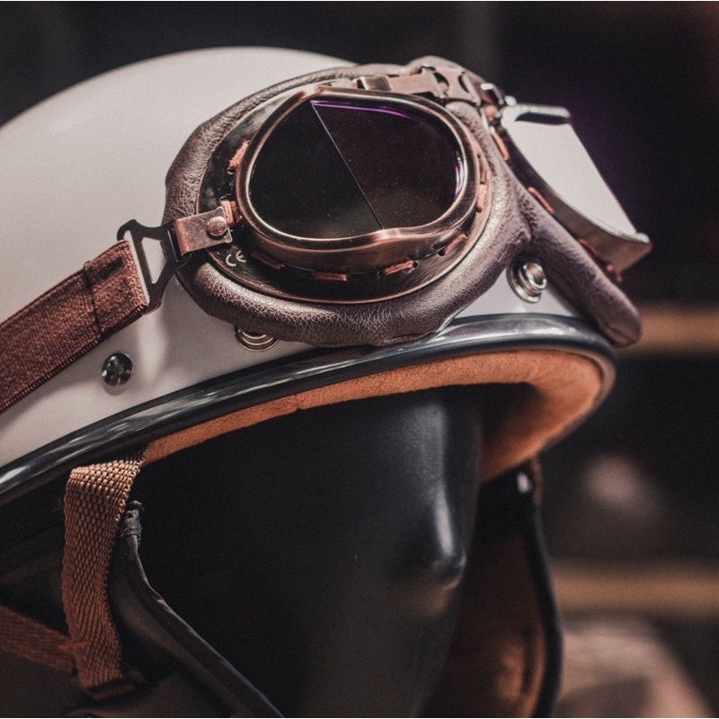 Kính Phi Công cho nón bảo hiểm - GOGGLE PILOT - Vintage Style - Sản phẩm cao cấp - Bảo hành 1 năm