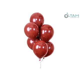 Set 20 bong bóng trang trí tiệc màu Đỏ đô PA-BBCS-03 TAN
