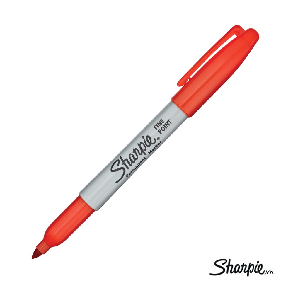 Bút lông dầu vẽ đa chất liệu Sharpie Fine Point - Optic Orange