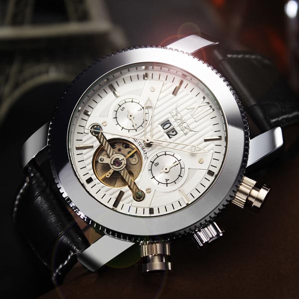 Đồng Hồ Cơ Tự Động Jaragar Tourbillon Sang Trọng Cho Nam