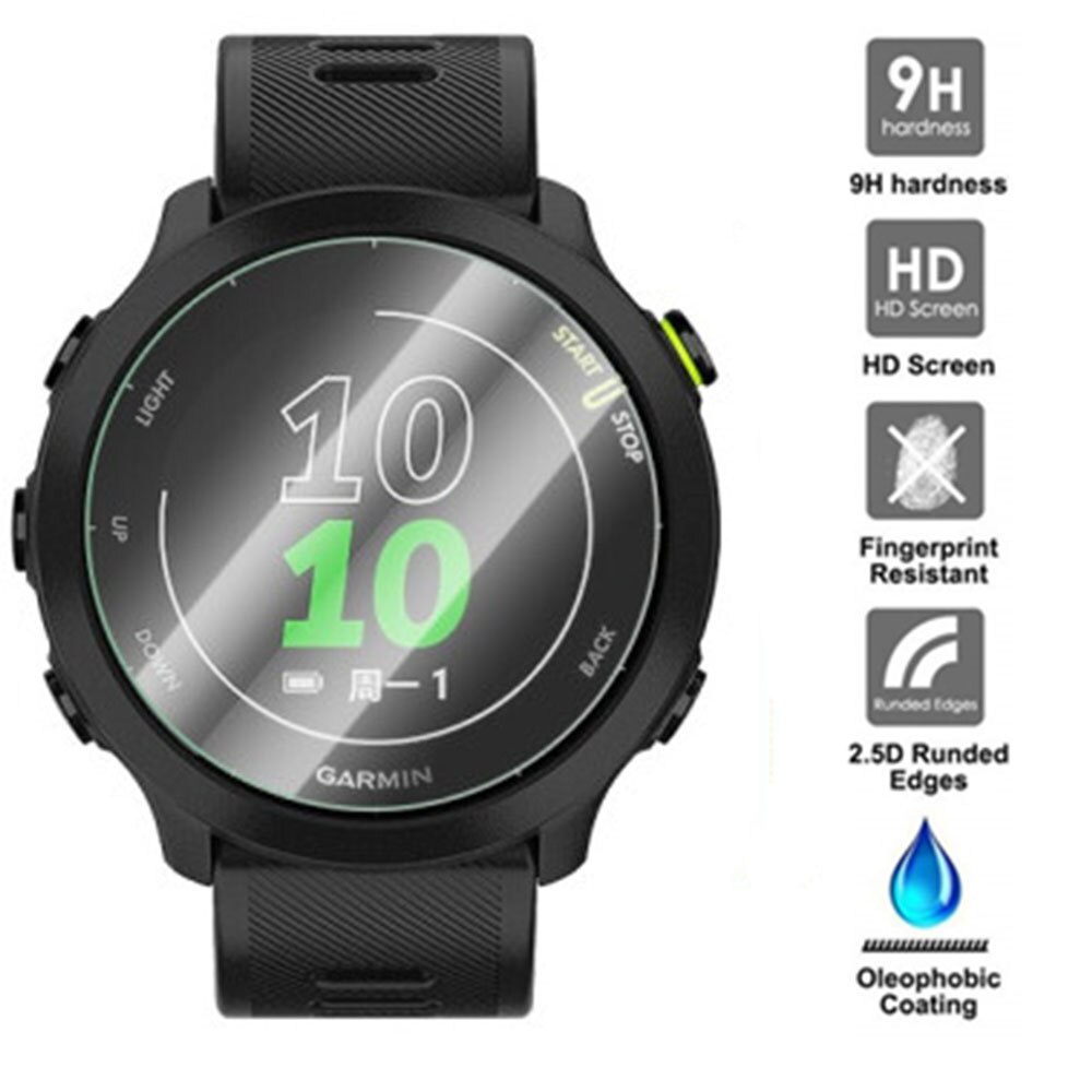 Set 2 kính cường lực bảo vệ màn hình cho đồng hồ thông minh Garmin Forerunner 158 55 9h Lte 2.5d