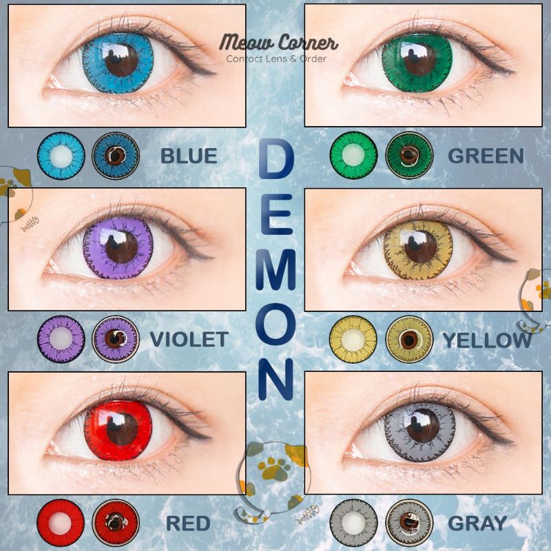 lens cosplay - demon full cận từ 0 đến 8