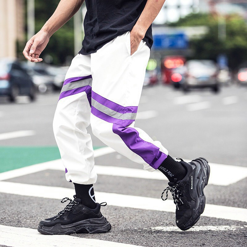 Quần jogger phản quang nam nữ thời trang chất vải dù hot frend