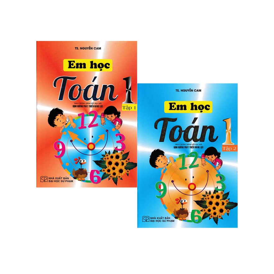 Sách - Combo Em Học Toán 1 - Tập 1+2 (Theo Chương Trình Tiểu Học Mới Định Hướng Phát Triển Năng Lực) (Bộ 2 Cuốn)