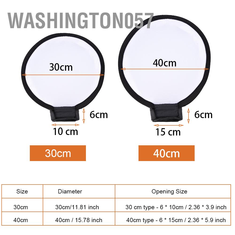 Có thể bán buôn Mini Portable Round Beauty Dish Speedlite Flash Diffuser Softbox cho Nikon Canon Sony Washington057 Hàng giao ngay