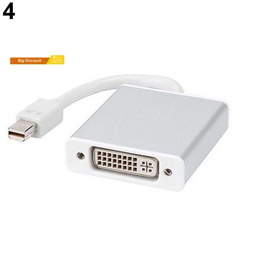 Dây cáp chuyển đổi cổng mini DP sang VGA HDMI DVI cho Apple Macbook