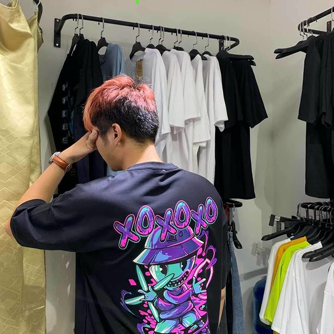 Áo thun nam nữ tay lỡ unisex form rộng phong cách ulzzang Pi fashion