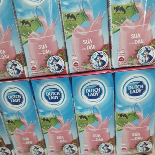 Sữa Cô gái Hà Lan vị sữa dâu 180ml