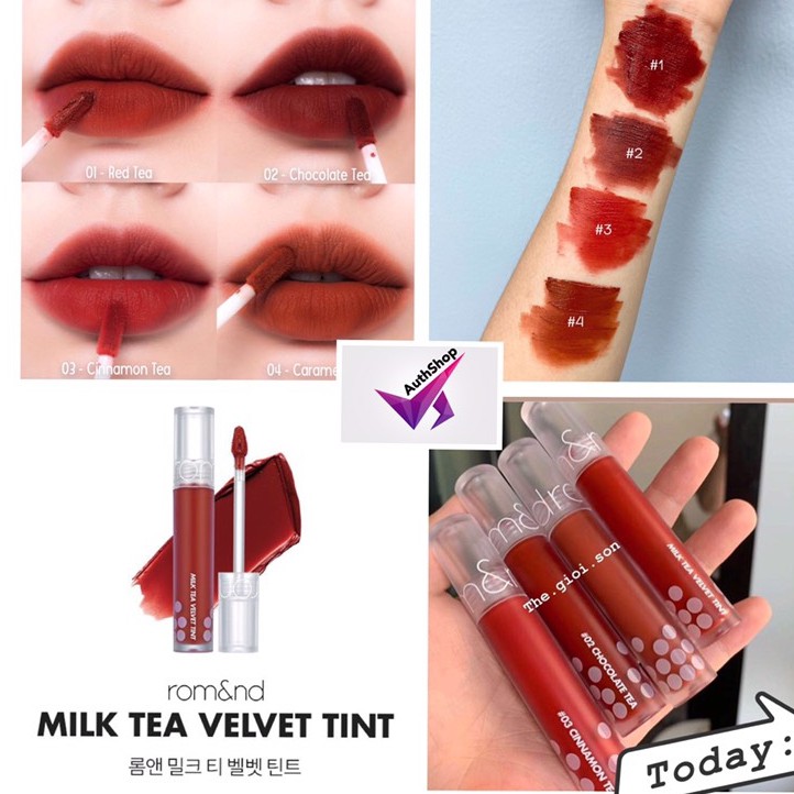 Son Kem Lì Romand Milk Tea Velvet Tint
