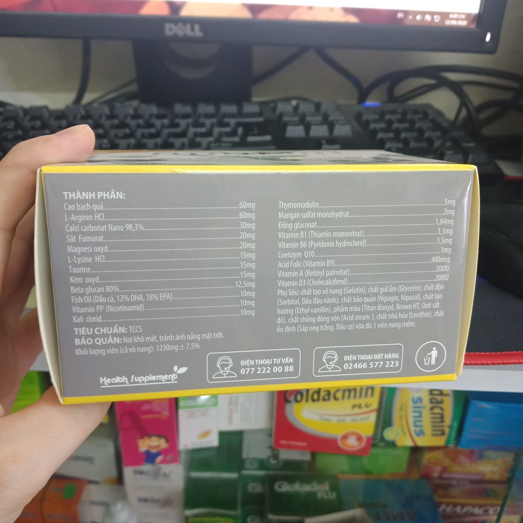 ABUMIN Coenzim - Q10 bổ sung vitamin và khoáng chất hộp 50 viên