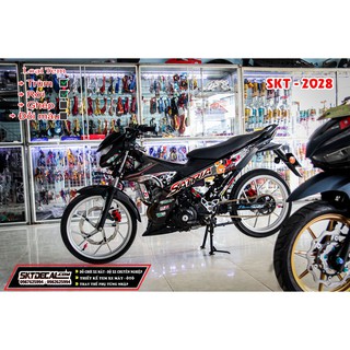 tem rời satria ốc sên cam đen