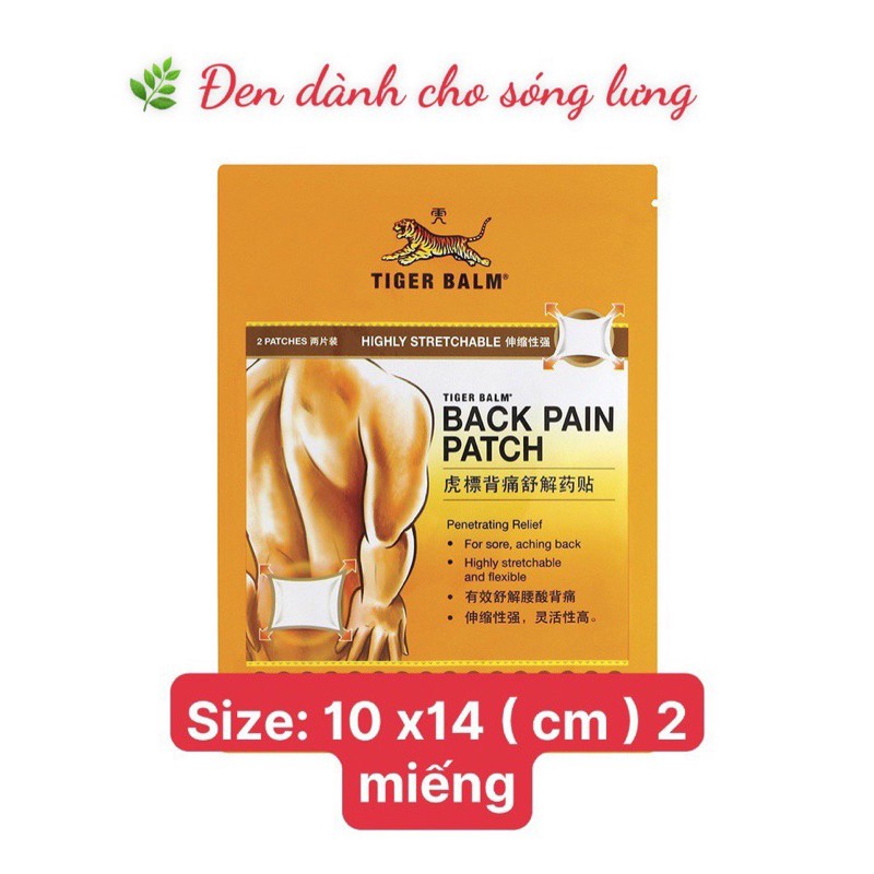 [ Singapore ] Cao Dán Con Hổ  Singapore- Tiger Balm Medicated Plaster-RD Warm & Cool & Back Patch