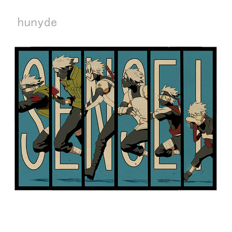 Hunyde Tấm Áp Phích Họa Tiết Phim Hoạt Hình Naruto Dán Trang Trí Tường