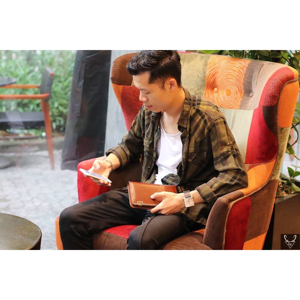 {Freeship} Ví cầm tay Unisex cao cấp - hàng đẹp 2018