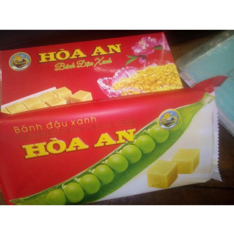 Bánh đậu xanh Hòa An 250g đặc sản Hải Dương hộp 10 bánh