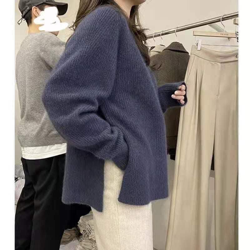 Áo len cổ tròn ulzzang Hàn basic QCCC