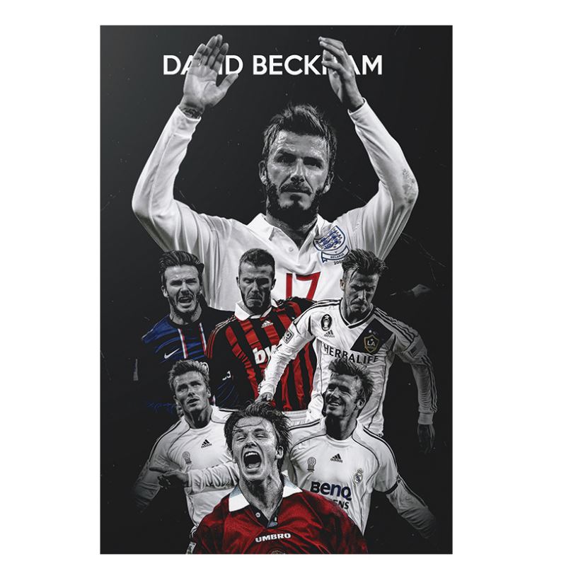 FIFA World Cup Football Soccer Star Messi Neymar David Beckham Cristiano Ronaldo Kaká Kylian Mbappé Vintage Craft Paper Poster Decorative Wall Sticker 1 pcs