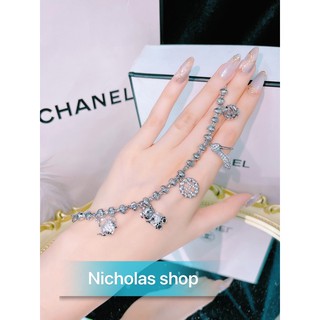 Lắc bi 5 cham mạ bạch kim