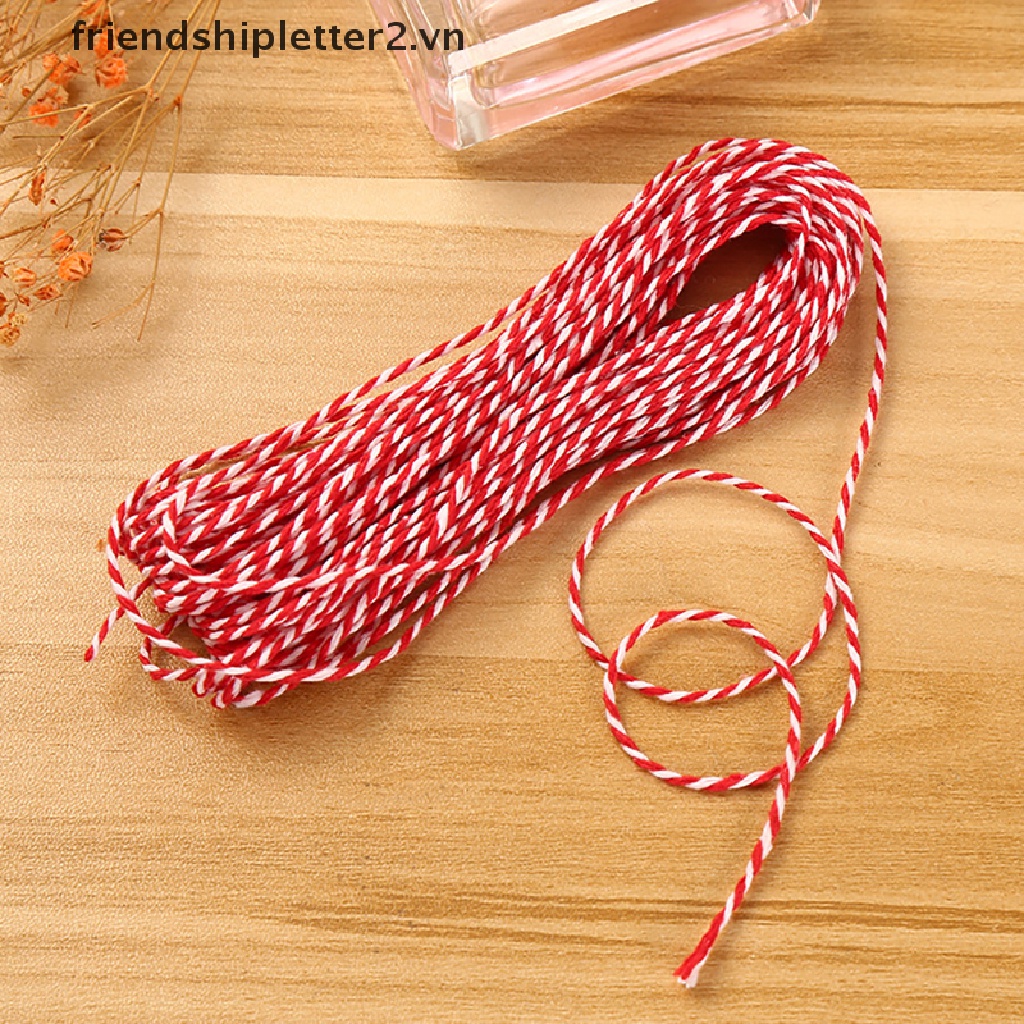 Dây Thừng Cotton Dài 10m Dùng Trang Trí Giáng Sinh