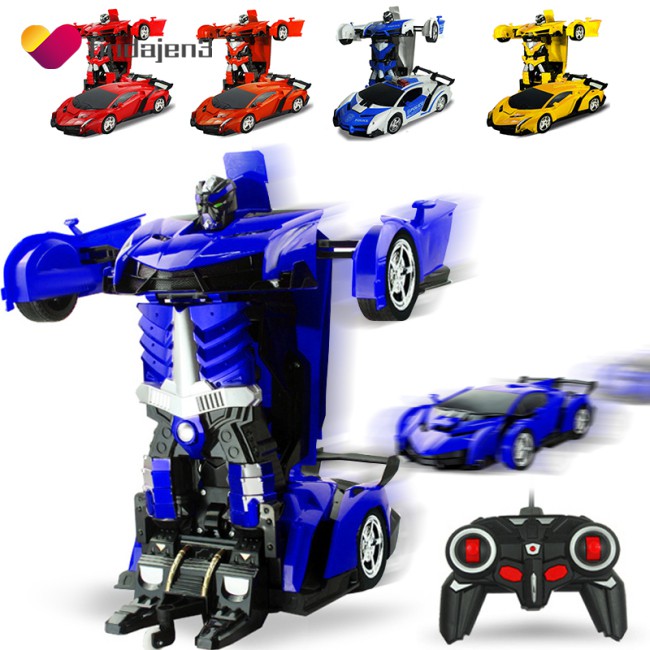 HOT One-key Deformation Robot Toy Transformation Electric Car Model with Remote Controller