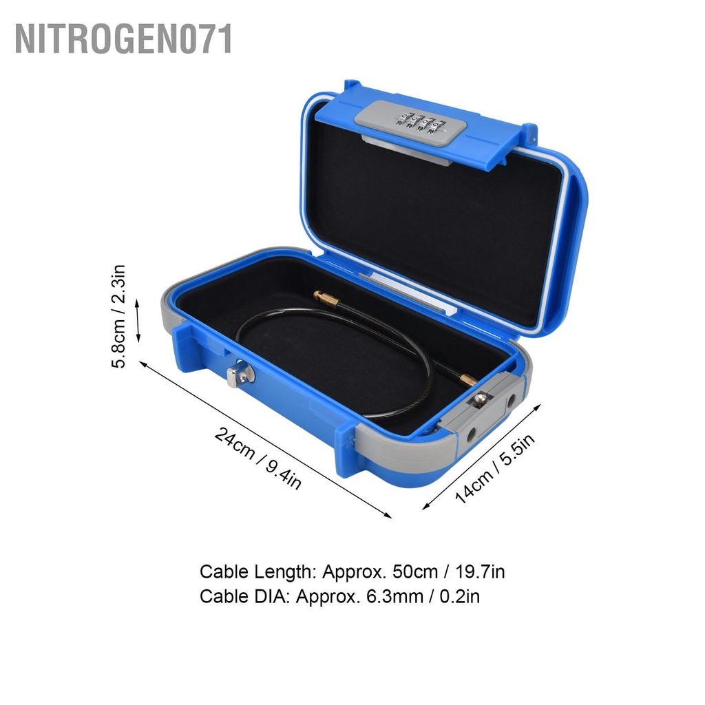 Nitrogen071 Hộp bảo vệ bằng mật khẩu Lockbox Thiết kế dây buộc Thân thiện với môi trường quản Tay nghề tốt