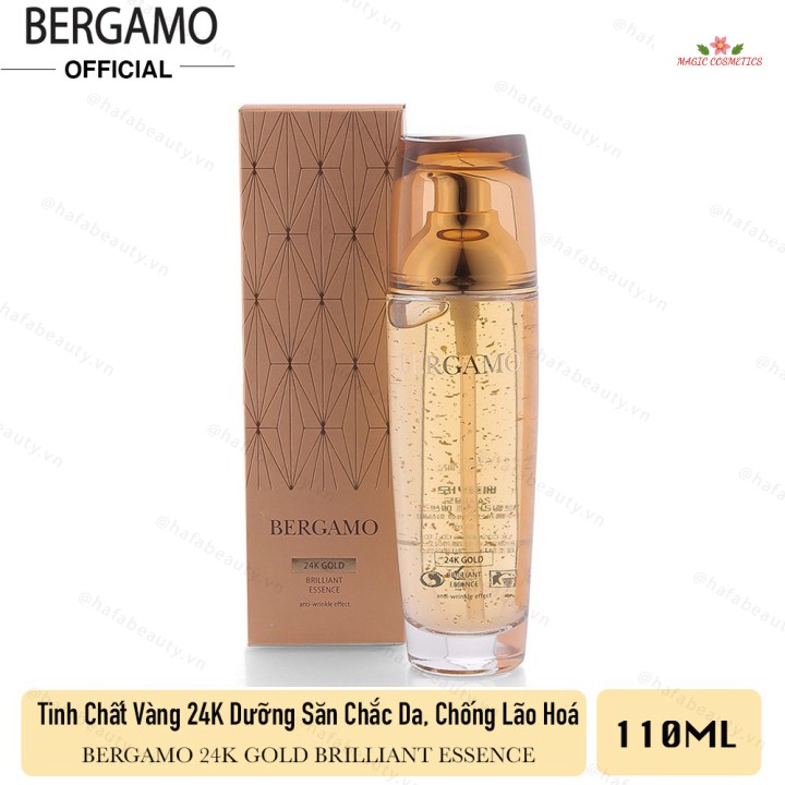 [Mã giảm giá] Tinh chất dưỡng da chống lão hoá Bergamo 24k Gold Brilliant Essence 110ml