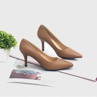 LiB - Giày Cao Gót Nữ Đi Tiệc 7cm Đế Nhọn Trơn Basic 3751