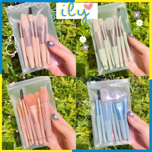 SET CỌ 8 MÓN TÚI ZIP ĐÁNG YÊU ILY