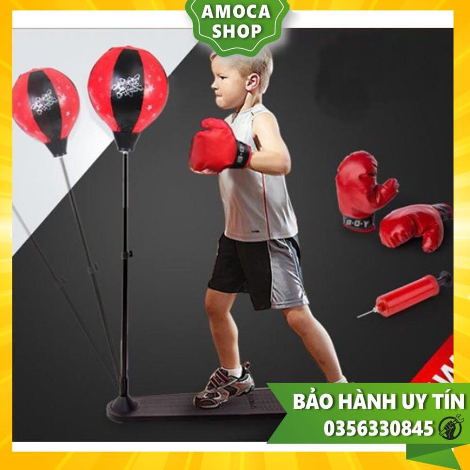 [ TRỢ SHIP] Bóng tập phản xạ,Bóng đấm boxing phản xạ + Găng tay boxing+ Bơm TRẺ EM [ CÓ VIDEO]