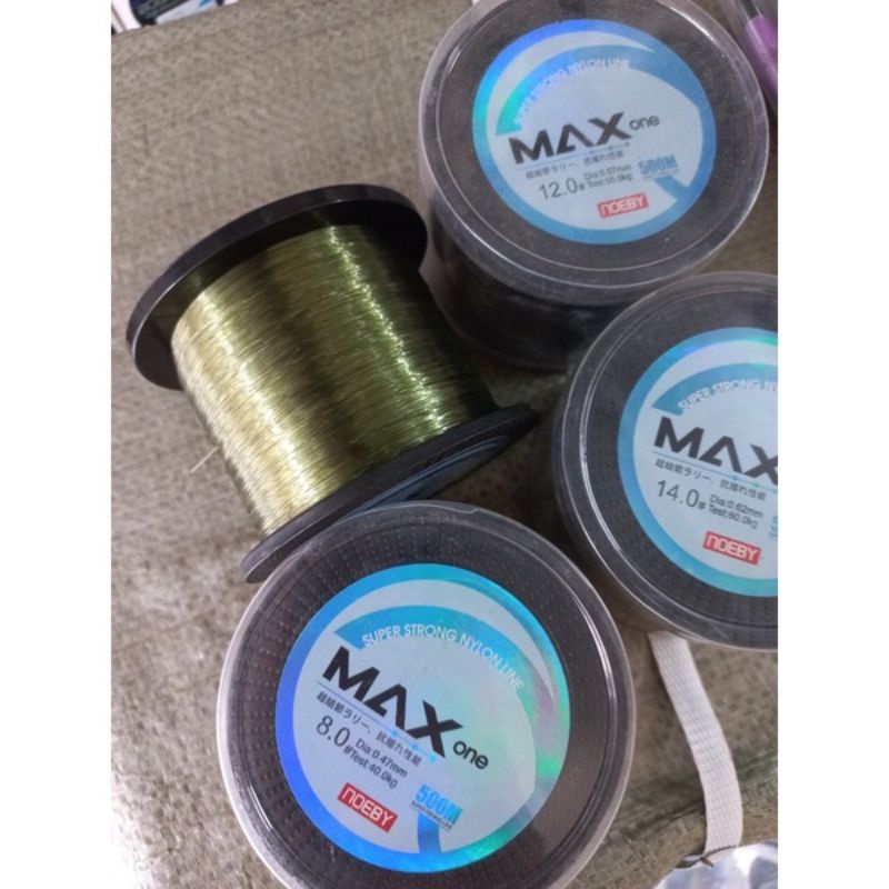 Cước câu NOEBY MAX ONE 500m bao khoẻ chuyên hồ , biển , tra