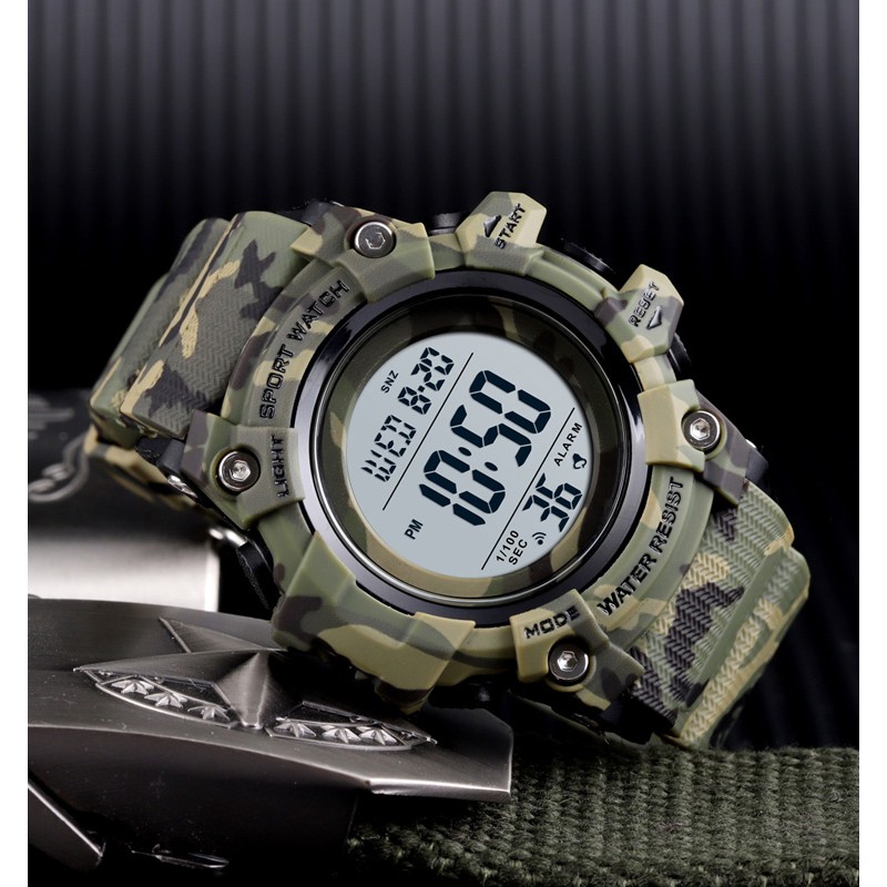 Đồng Hồ Nam SKMEI 1552 Kỹ Thuật Số Đèn Led Chống Thấm Nước Phong Cách Quân Đội | BigBuy360 - bigbuy360.vn