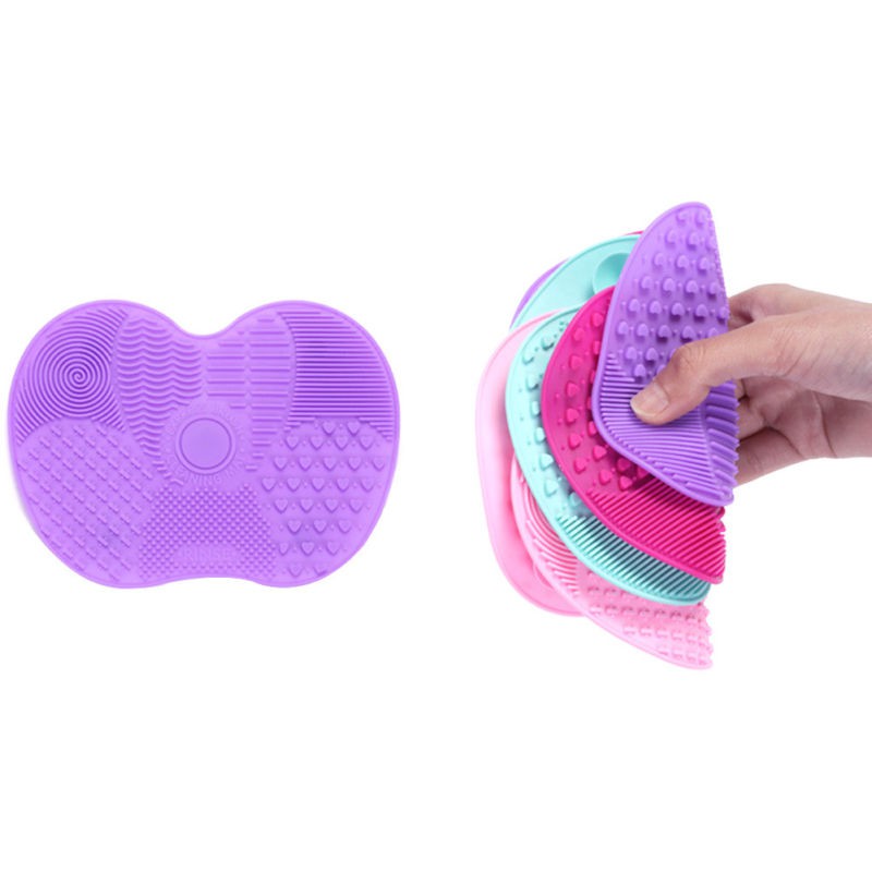 Miếng silicone vệ sinh đầu cọ trang điểm