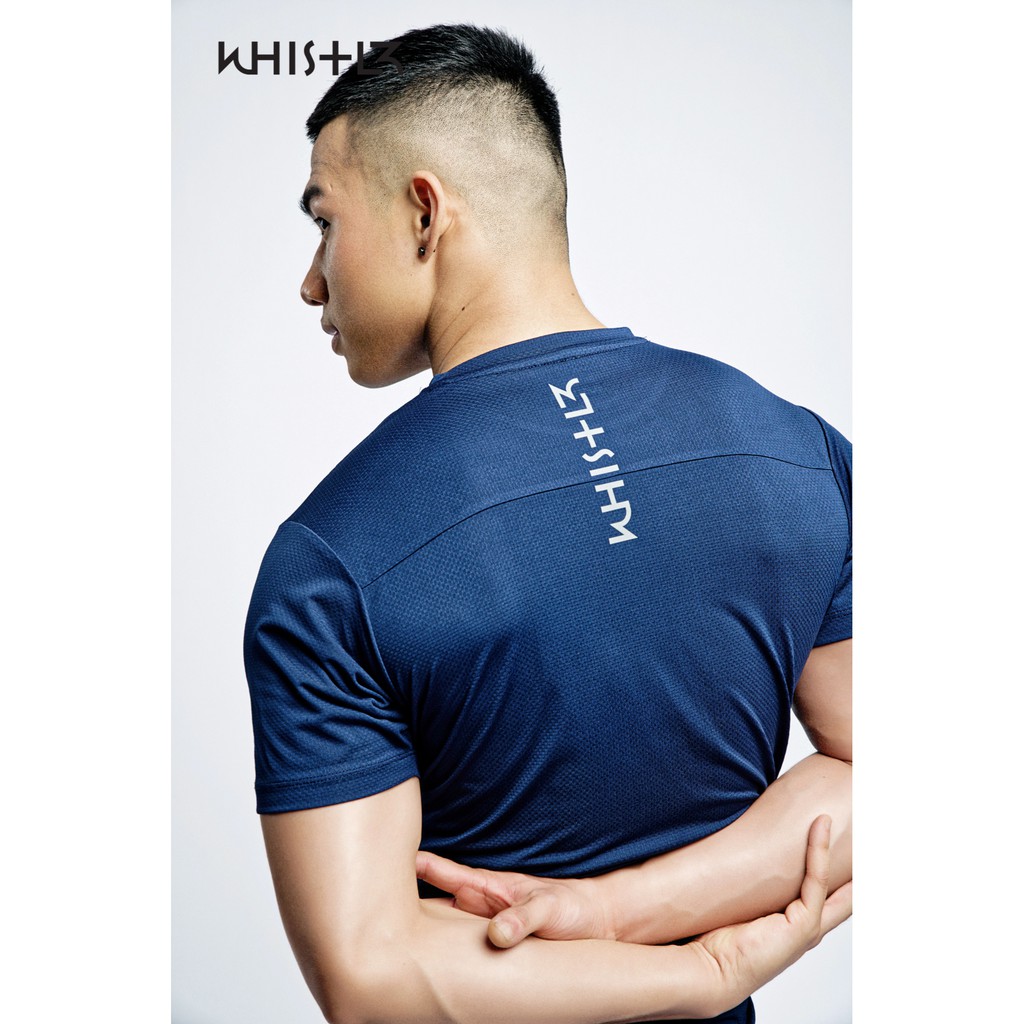 Áo thun T-shirt Whistl3 W3 Logo Tshirt chất liệu Polyester Doubleknit, 2 màu rêu & navy, phong cách thể thao, thoải mái