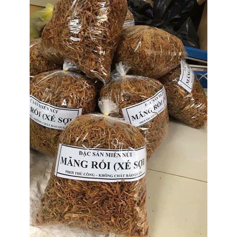 Măng Xé Sợi Khô-Non-Giòn-Không chất bảo quản