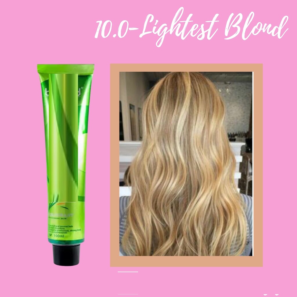 Thuốc Nhuộm Tóc Màu Vàng Rất Sáng 10.0 Lightest Blonde Hair Dye Cream