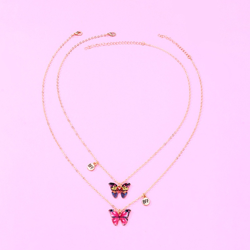 Set 2 Vòng cổ Tình Bạn Mặt Bướm