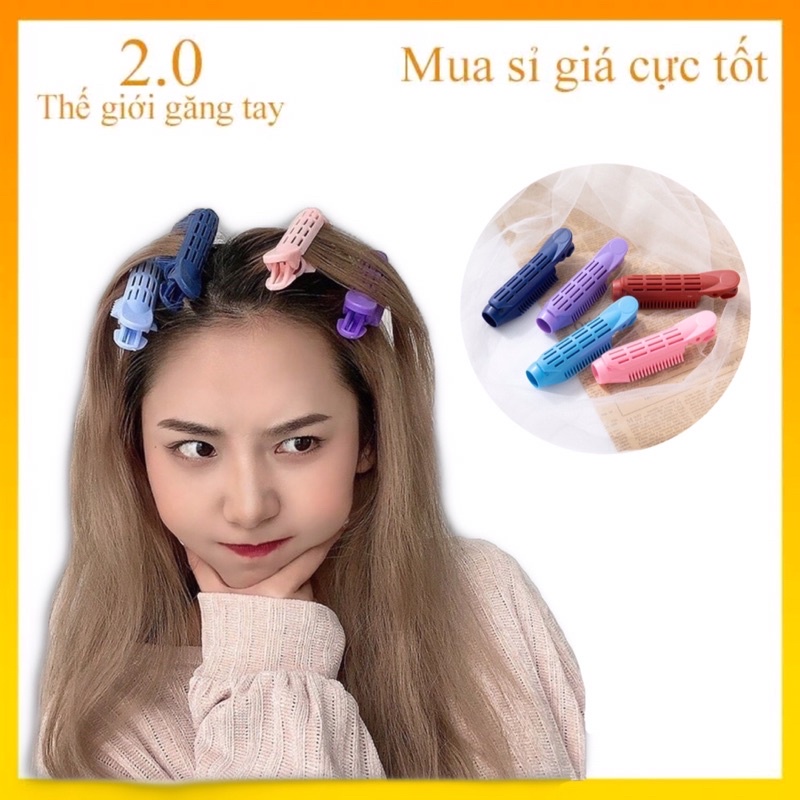 [Siêu Giá Rẻ] Set 5 chiếc lô kẹp uốn tóc tạo kiểu phồng tóc mái tạo kiểu phong cách Hàn Quốc cho nữ