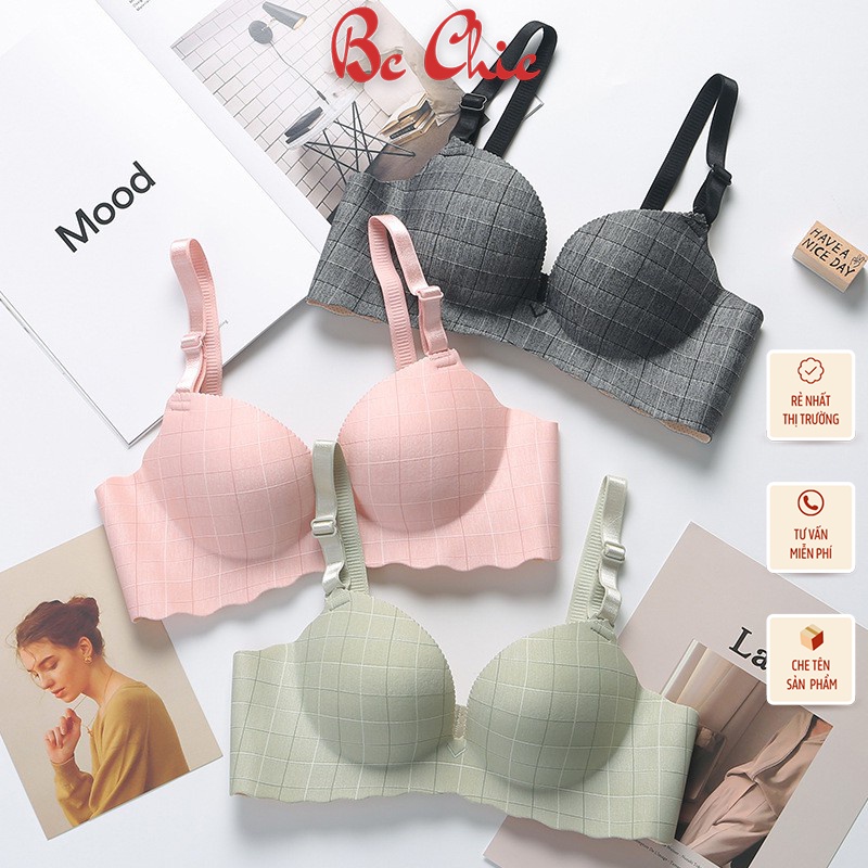 ÁO LÓT ĐÚC SU HOẠ TIẾT KẺ ĐẨY NGỰC HÌNH BÀN TAY TẠO KHE CUỐN HÚT HOT HIT A04. Bc_Chic Lingerie