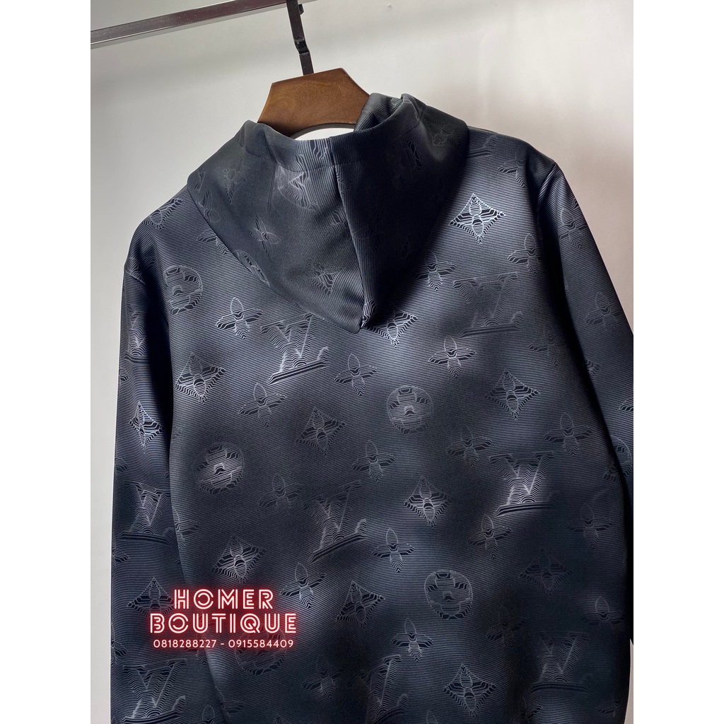 Áo Hoodie hoạ tiết in 3d rất bắt mắt chất liệu 100% Polyester Louis Vuitton Black Monogram '2054'