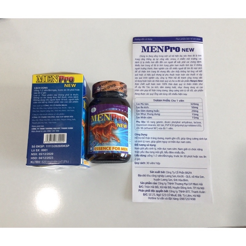 Viên uống MENPRO NEW- hiệu quả cho nam giới